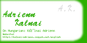 adrienn kalnai business card